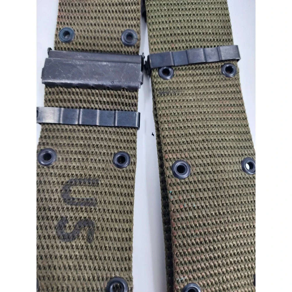 US Military LC-1 Individual Equipment Belt Olive Drab Large Eastern Canvas 1974